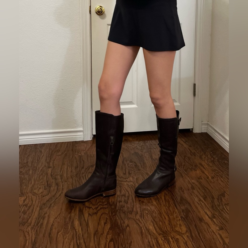 UGG Brown Leather Boots Size 8